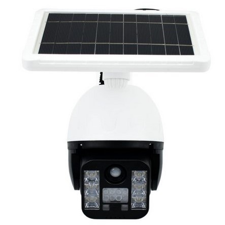 FOYU® Ηλιακό Φωτιστικό 6 LED SMD σε Σχήμα Κάμερας με Ανιχνευτή Κίνησης FO-TA126 - Λευκό